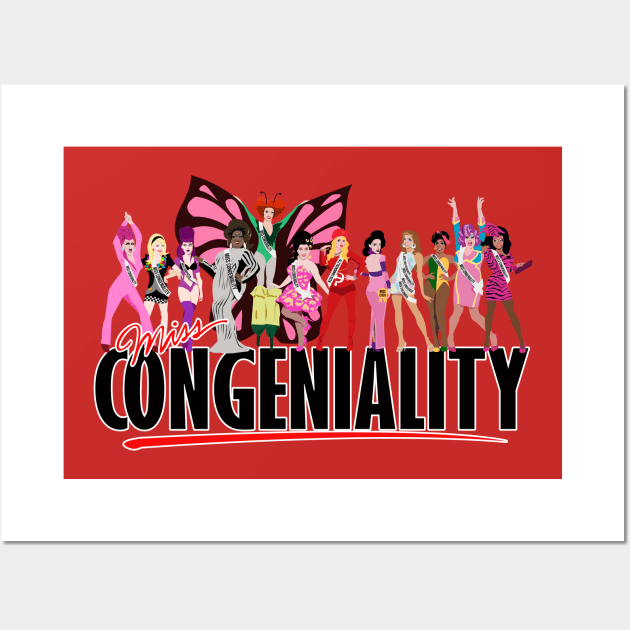 Miss Congeniality from RuPaul's Drag Race Wall Art by dragover